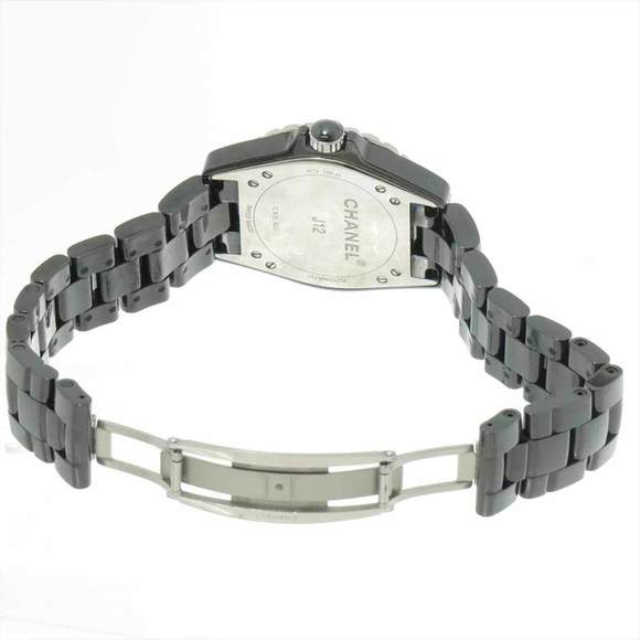 Chanel CHANEL J12-365 H3836 Men's Watch Date Black Ceramic Automatic Self-Win... - Picture 5 of 8